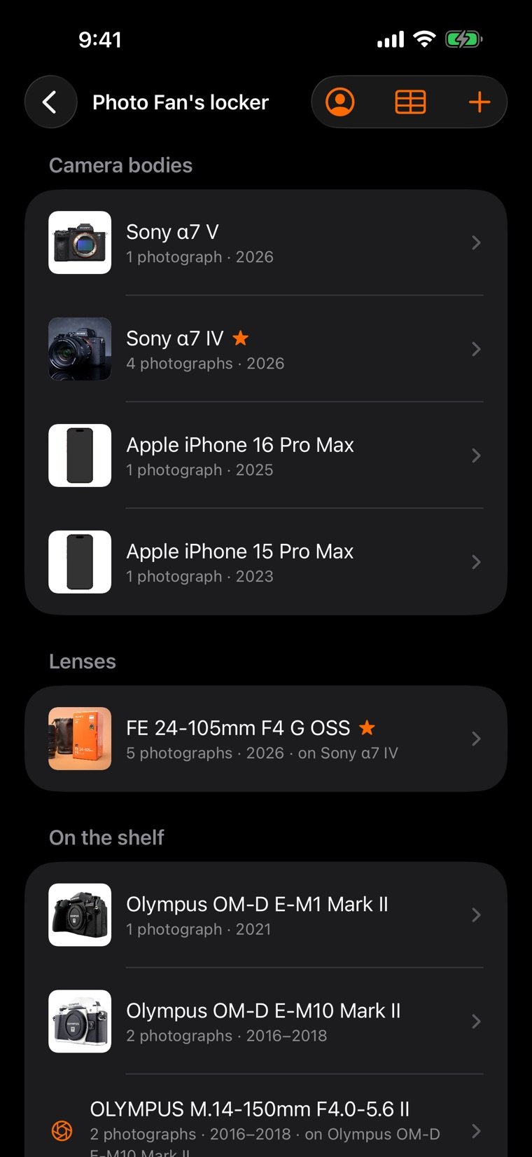 The locker in the pctrs app